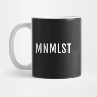 MNMLST, Minimalist black version Mug